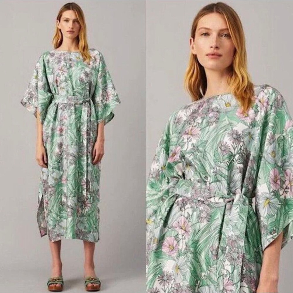 TORY BURCH - Robinson Floral Midi Dress - Size S
